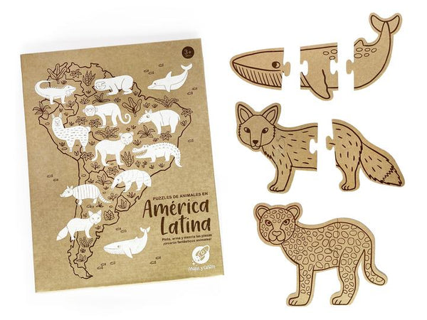 Puzzles de animales de América Latina - Tortukita