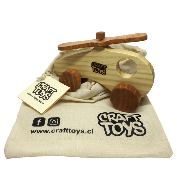 Helicóptero CraftToys Natural - Tortukita