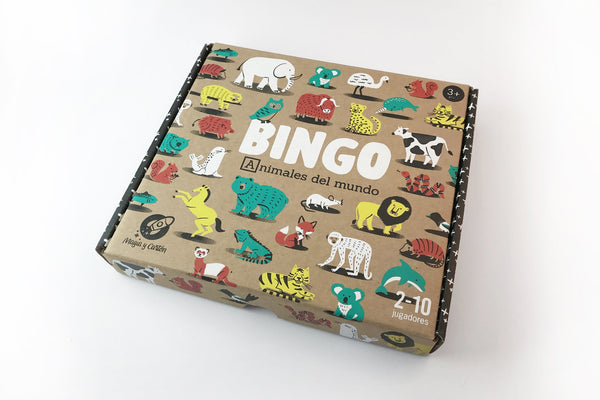 BINGO ANIMALES DEL MUNDO - Tortukita